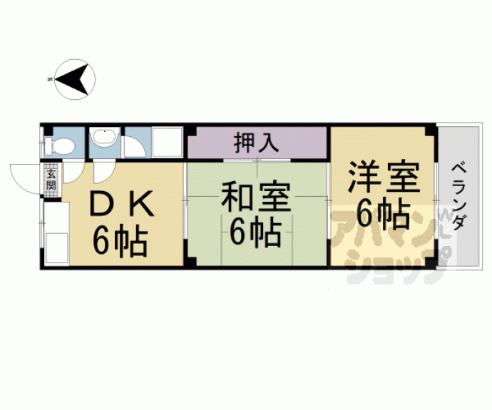 【本町ハイツ】間取