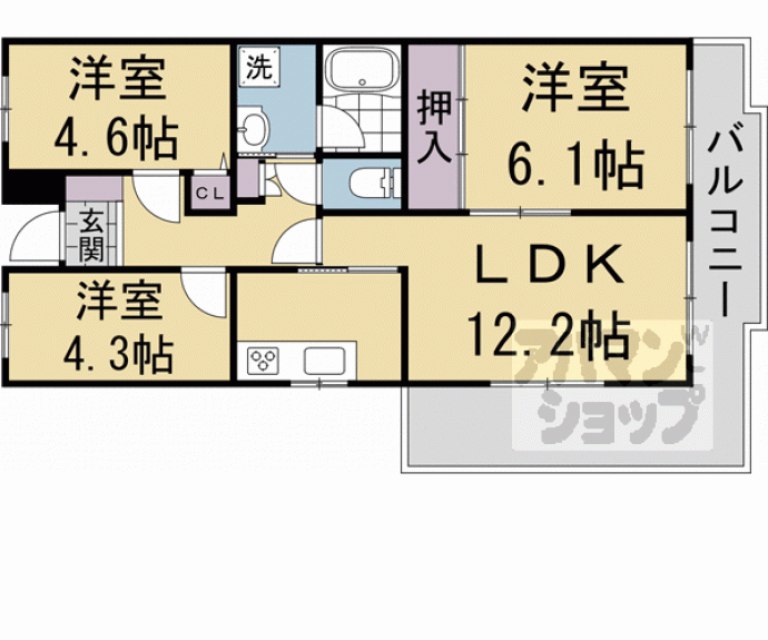 【アートエレガンス】間取