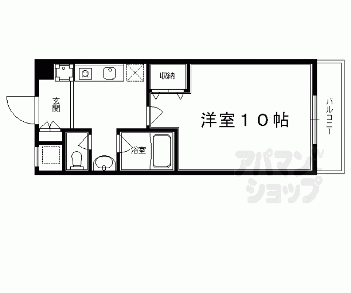 【メディナ丹波口】間取