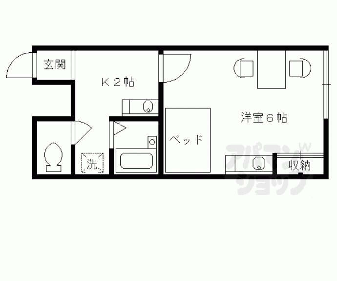 【レオパレス洛南】間取
