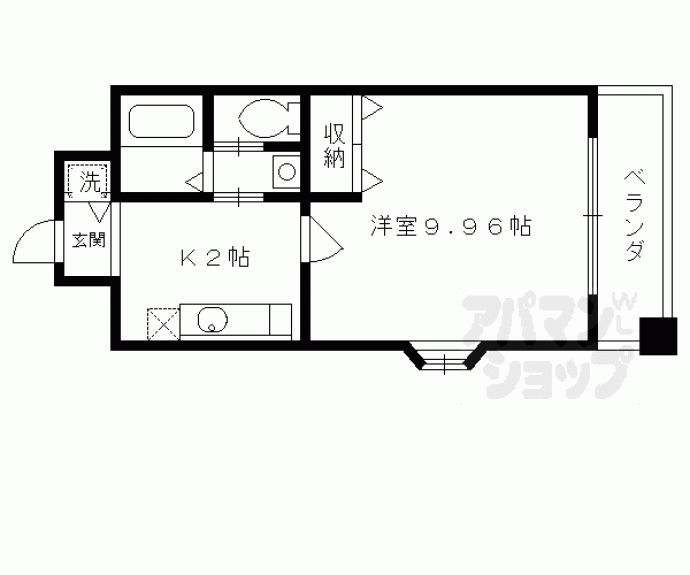 【プレジール山科】間取