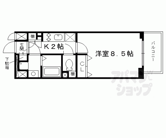 【エイペックス京都駅前】間取