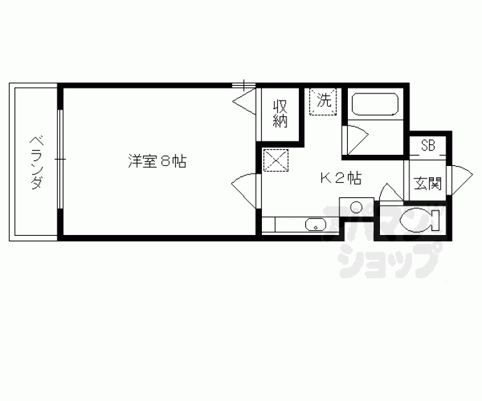 【吉祥院定成町マンション】間取