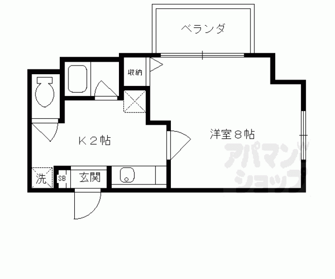 【吉祥院定成町マンション】間取