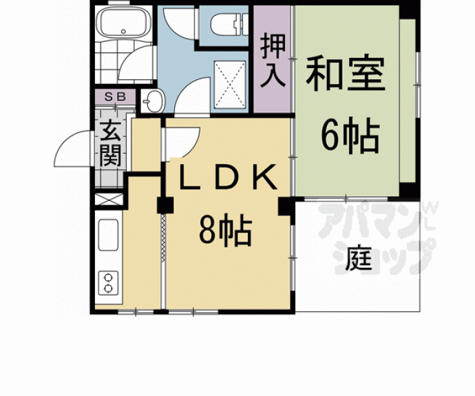 【南谷ハイツ】間取