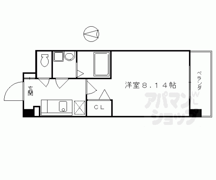 【アーバンフラッツ五条堀川】間取