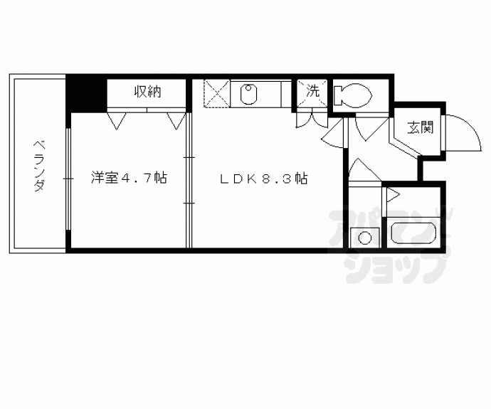 【Ｍｏｒｅ七条】間取