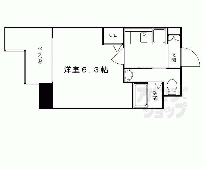 【エステムコート京都駅前KOTO】間取
