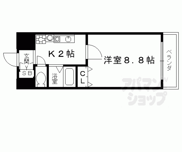 【ＫＤＸレジデンス西大路】間取