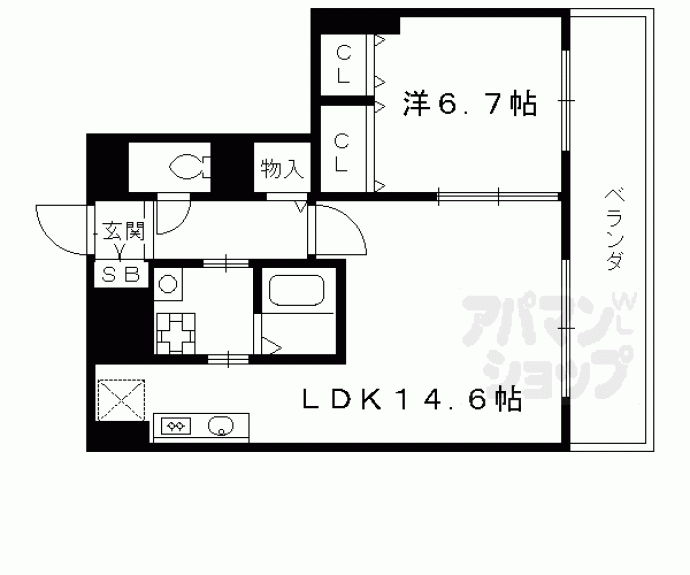 【ＫＤＸレジデンス西大路】間取