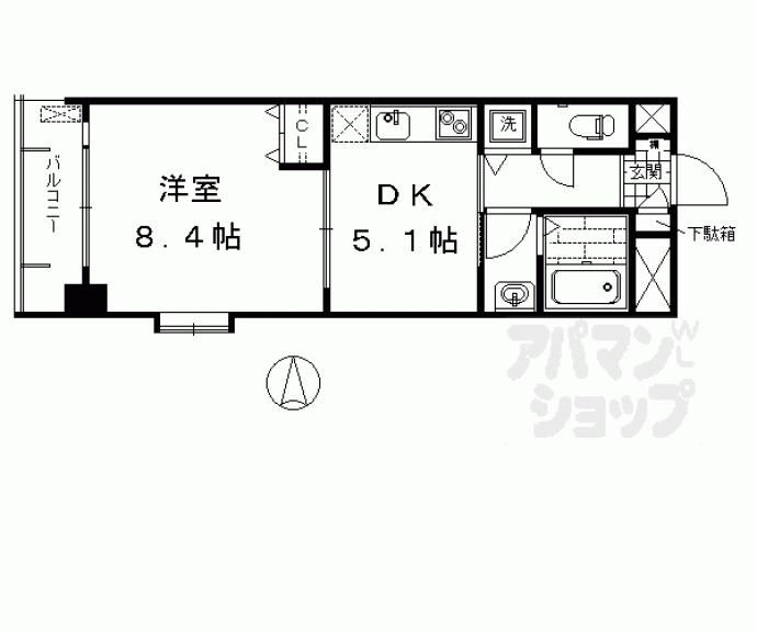 【Vita Rosa京都】間取