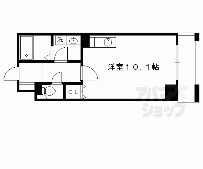 【パインフィールド洛東】間取