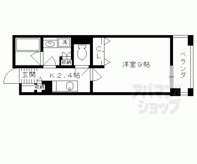 【パインフィールド洛東】間取