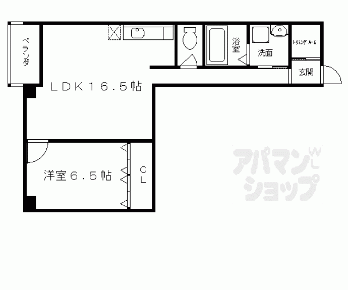 【シュシュパルク六条院】間取
