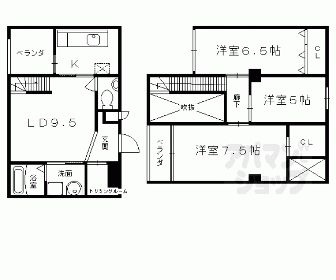 【シュシュパルク六条院】間取