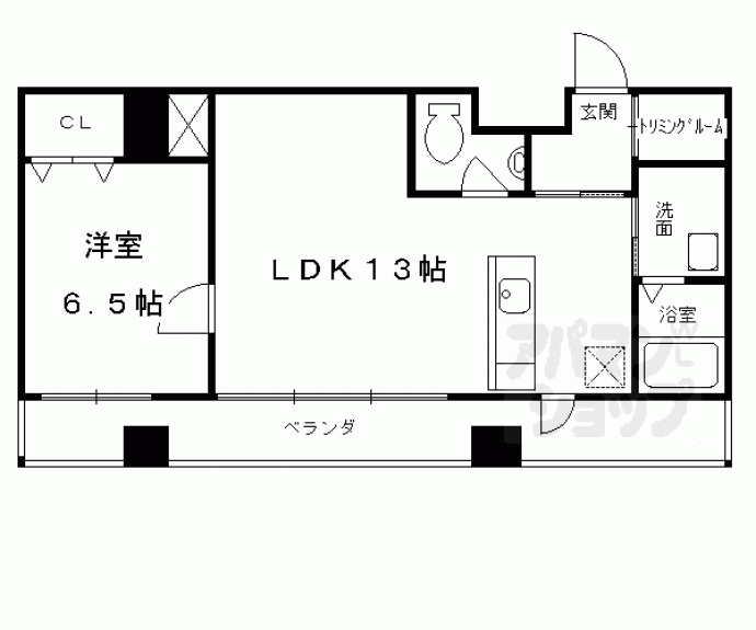 【シュシュパルク六条院】間取