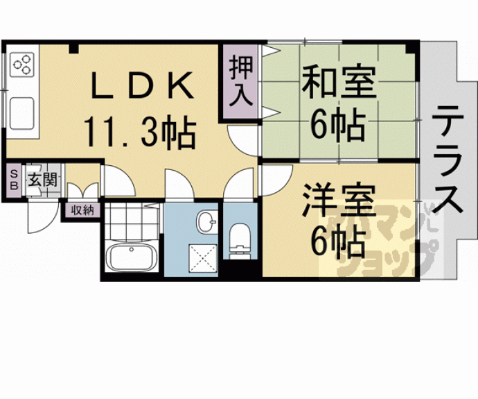 【エステート原田】間取