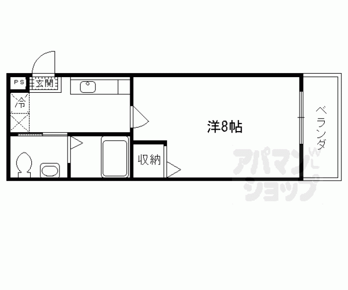 【フラッティ西本願寺】間取