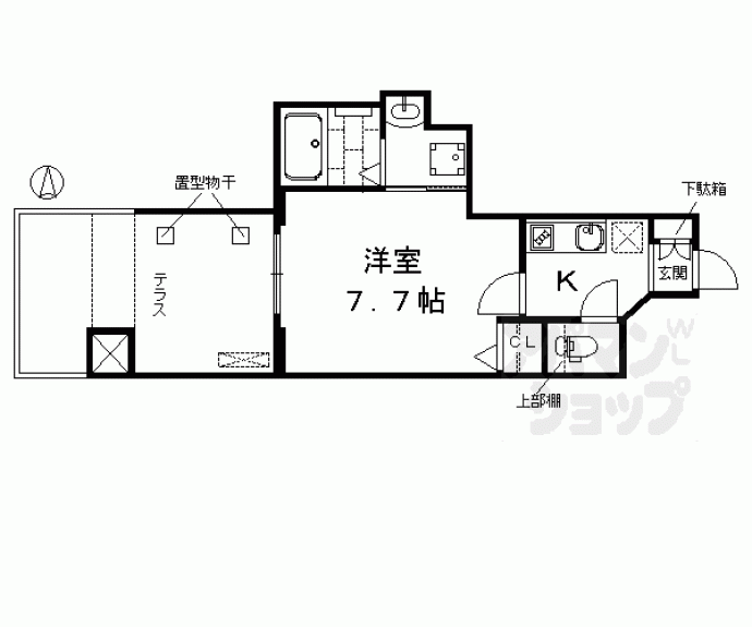 【プレサンス京都洛南】間取