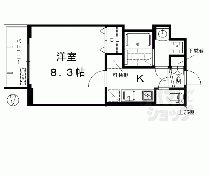 【プレサンス京都洛南】間取