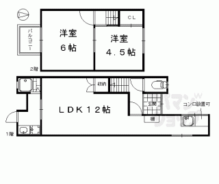 【西九条貸家】