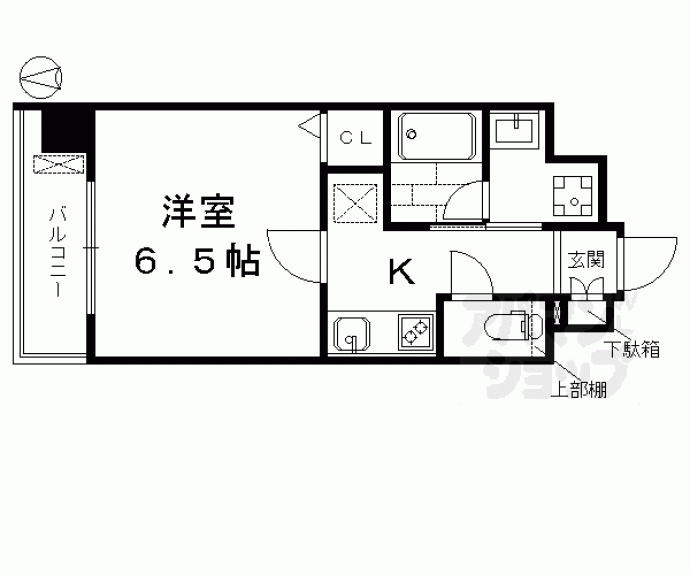 【ベラジオ京都七条ウエスト】間取