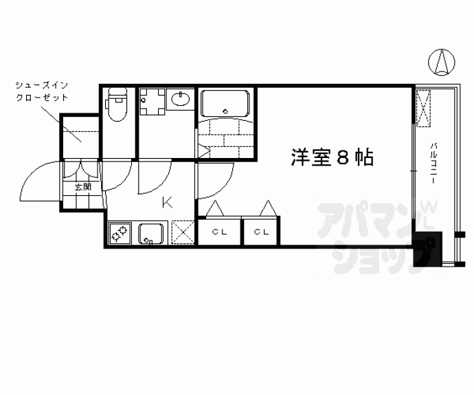 【エステムコート京都西大路】間取