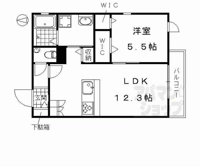 【ＡＰＰＡＲＴＭＥＮＴ　四季】間取