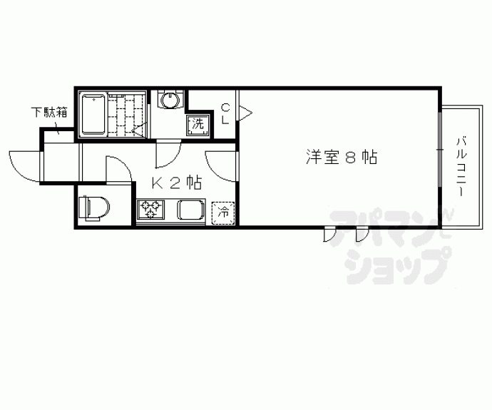 【クレール洛南】間取