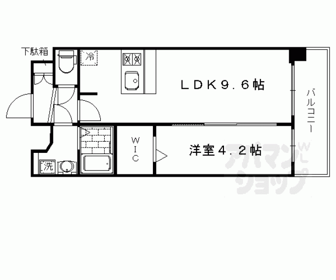【プレサンスTHE KYOTO 華苑】間取