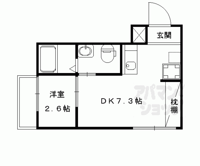 【ｎｉｃｏ西大路】間取