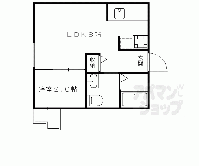 【ｎｉｃｏ西大路】間取