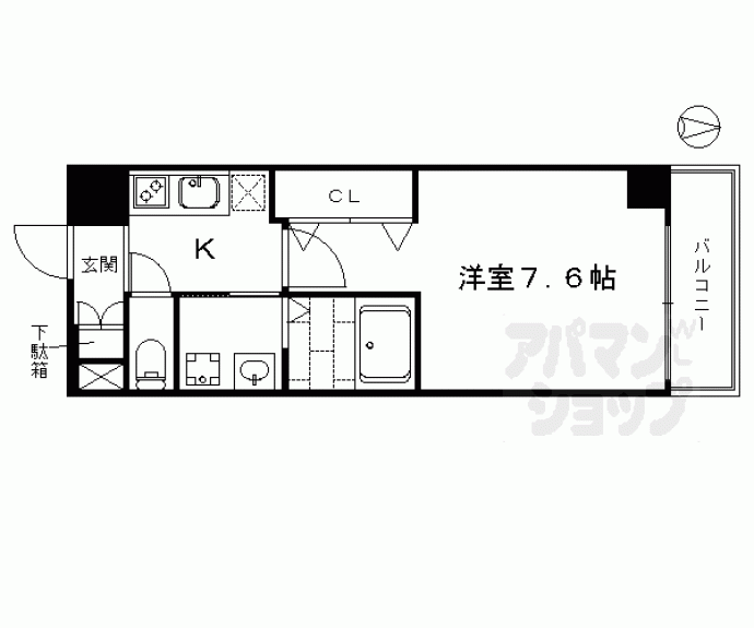 【アクアプレイス京都洛南Ⅲ】間取