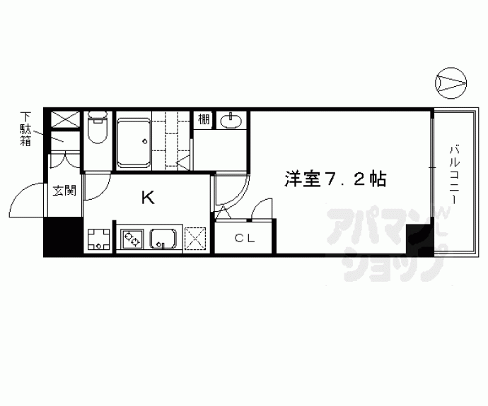 【アクアプレイス京都洛南Ⅲ】間取
