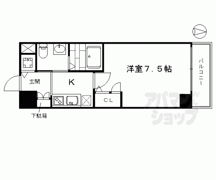 【アクアプレイス京都洛南Ⅲ】間取