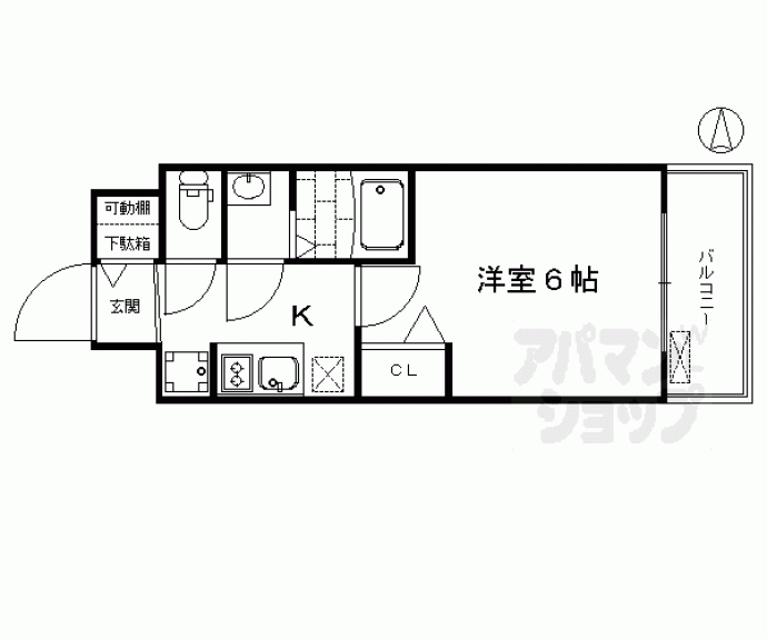 【プレサンスＴＨＥ　ＫＹＯＴＯ　彩美】間取