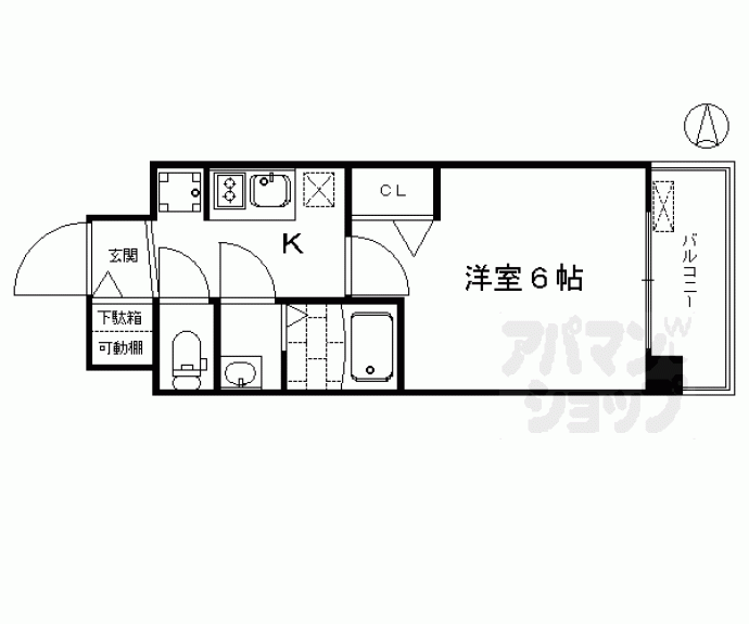 【プレサンスＴＨＥ　ＫＹＯＴＯ　彩美】間取