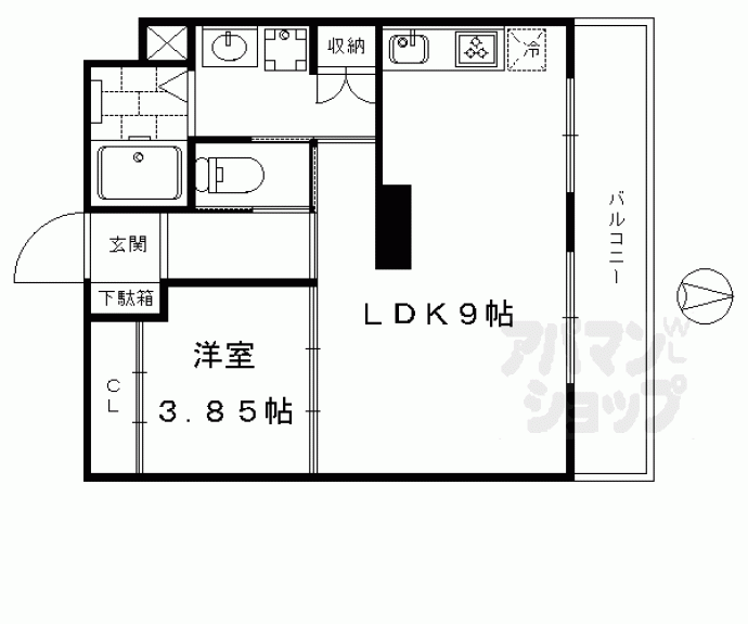 【Ｃｌａｉｒ京都桂川】間取