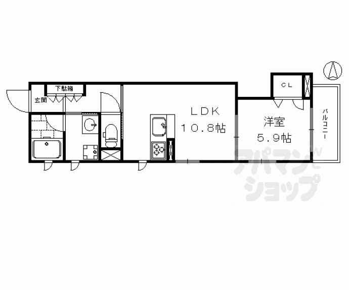 【シュエットE】間取