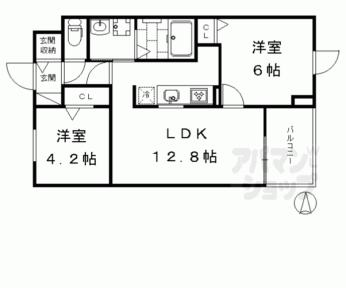 【プラウド久世】間取