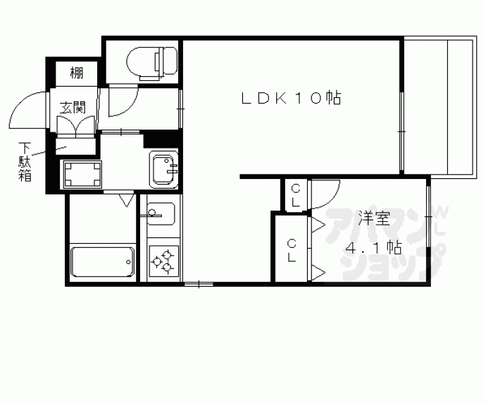【カサベルデ桂川】間取