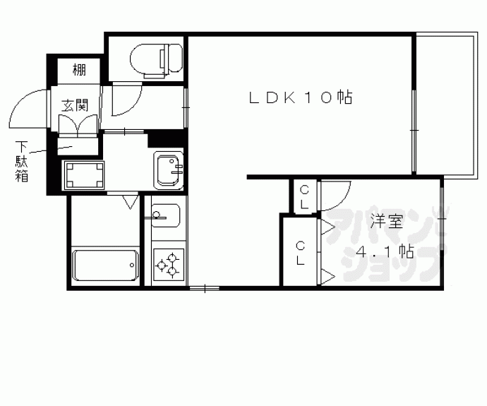 【カサベルデ桂川】間取