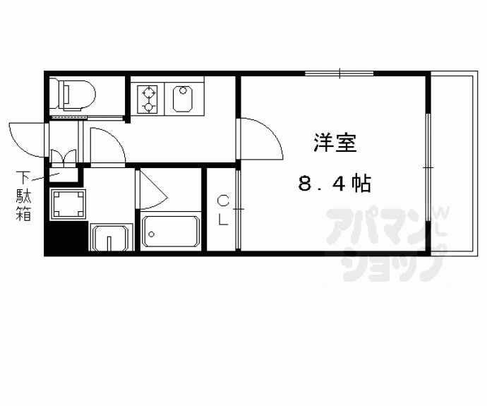 【久世中久世町1丁目マンション】間取