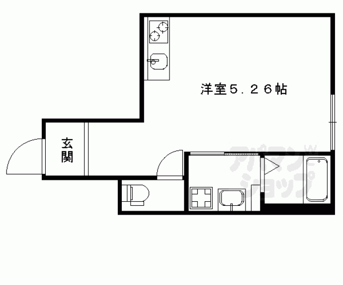 【GARNET RESIDENCE 京都中殿田】間取