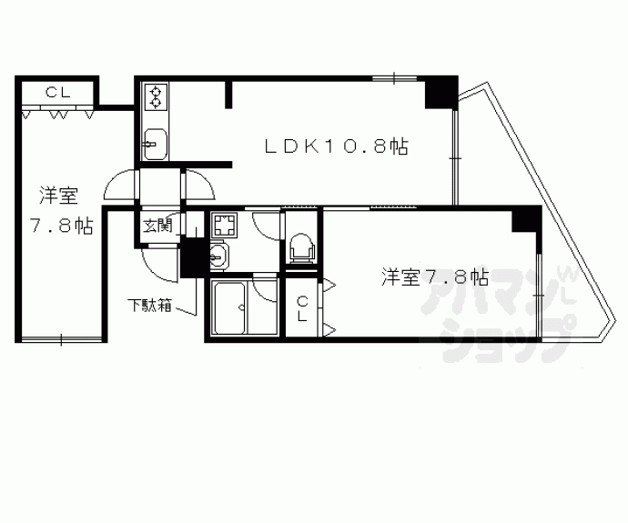 【Ｉｎｓｉｇｈｔ　Ｒｅｐｏｓ　Ｙａｍａｓｈｉｎａ　Ｏｎｏ】間取