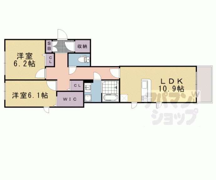 【ｃｈｅｒ　ａｒｂｒｅ】間取