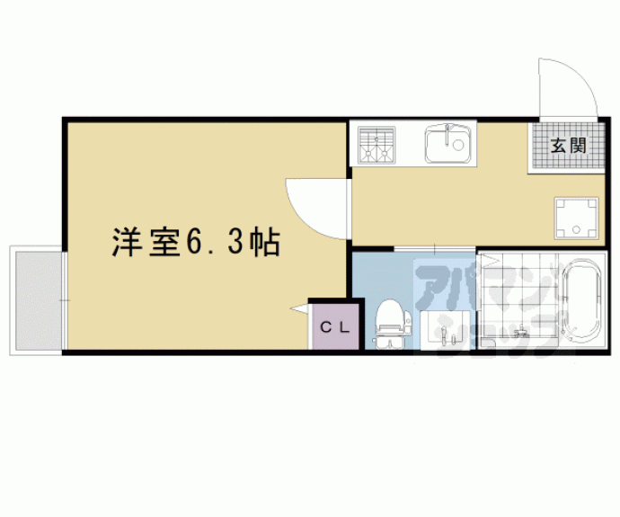 【ｎｏａ東寺駅】間取