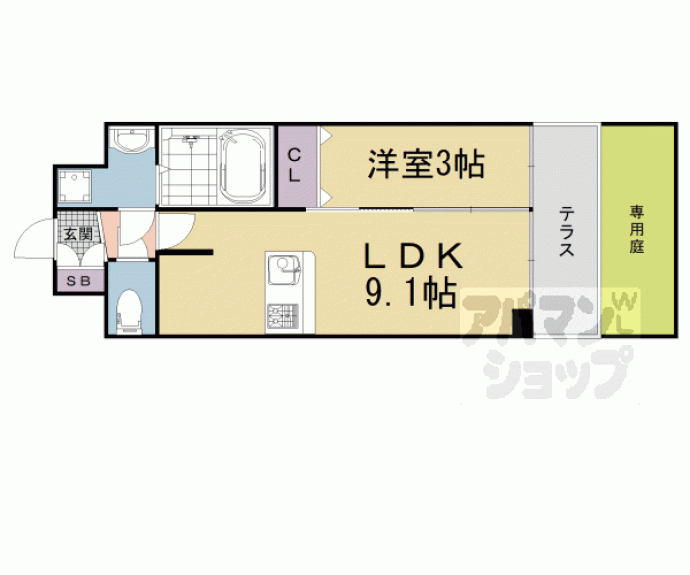【プレサンスTHE KYOTO 澄華】間取