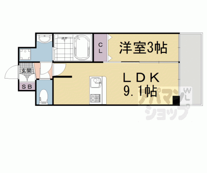 【プレサンスＴＨＥ　ＫＹＯＴＯ　澄華】間取