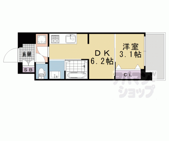 【プレサンスＴＨＥ　ＫＹＯＴＯ　澄華】間取